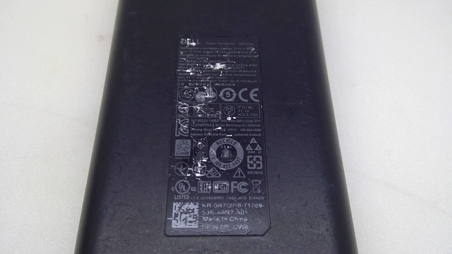 Genuine Dell PW7015L R7CW8 65Wh 18000mAh Laptop Power Bank Unit Only