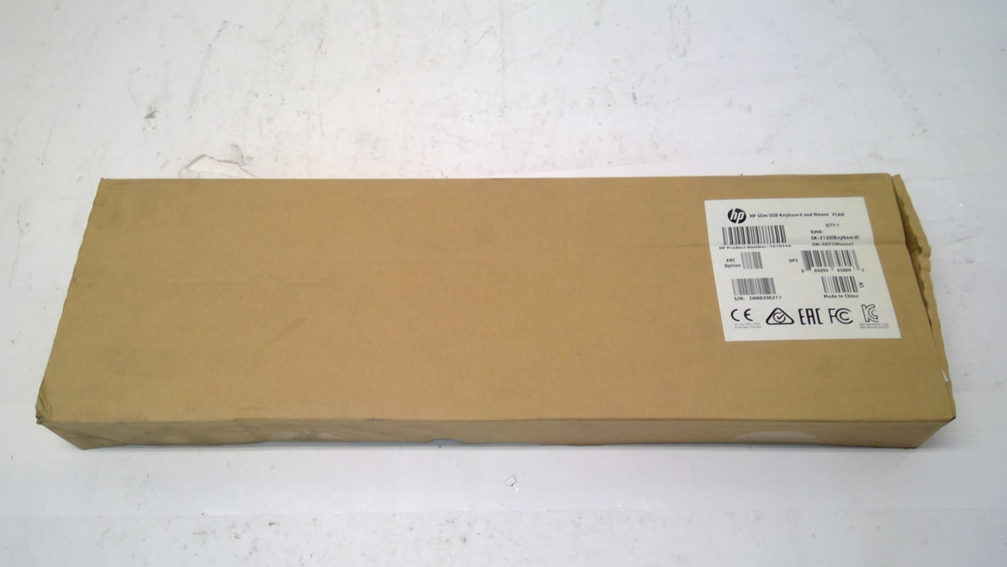 HP Slim USB Wired Keyboard & Mouse Combo – T6T83AA SK-2120/SM-2027