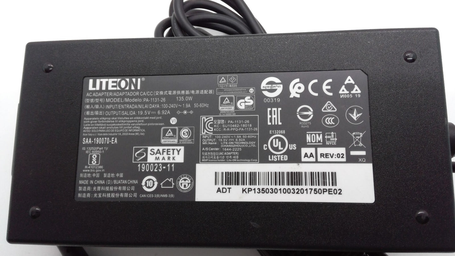 OEM Liteon 19.5V 6.92A PA-1131-26 For Acer Nitro 5 AN517-52-52T3 17.3"  135W
