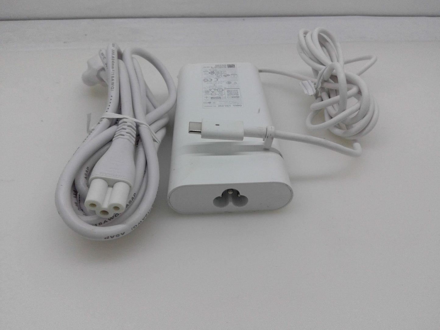 Original Dell 130W USB-C Adapter for Dell XPS9510-7309WHT-PUS HA130PM170 White