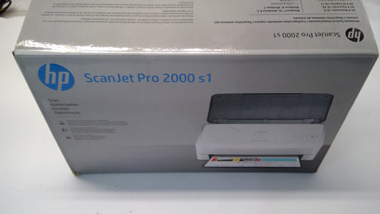 NEW - HP ScanJet Pro 2000 s1 Sheet-feed OCR scanner - White