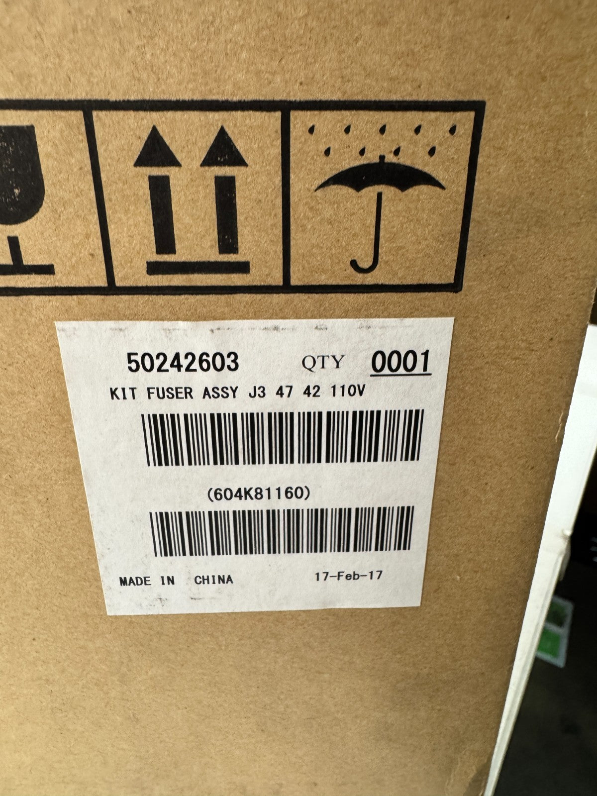 Open Box OKI 50242603 ~ Okidata OKI Fuser 110V OKI B710 B720