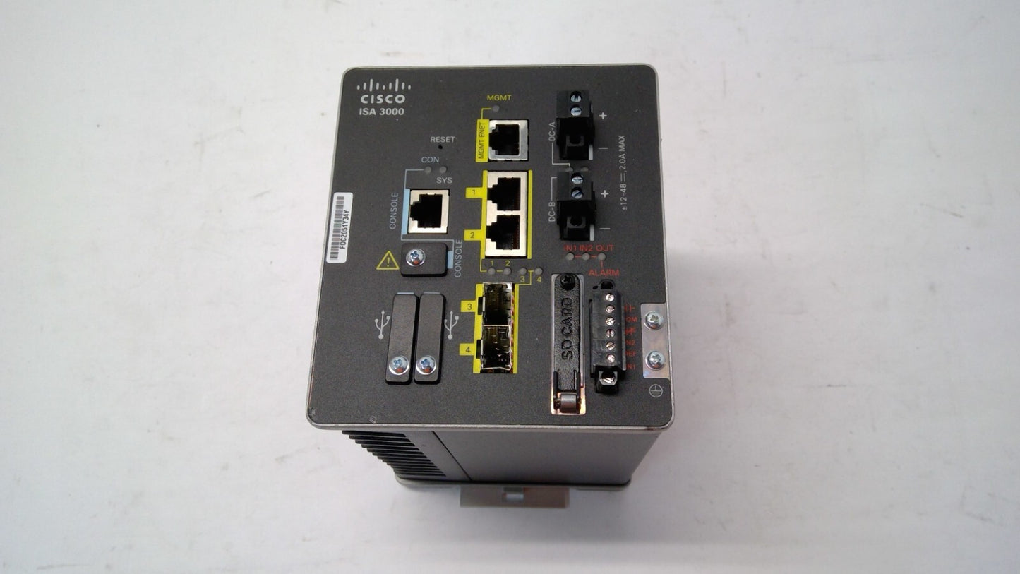Cisco ISA 3000-2C2F-K9 Industrial Security Appliance/Secure Firewall