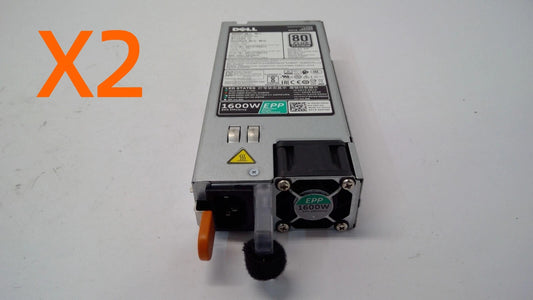 *LOT OF 2* Dell Precision R7920 1600W 80 Plus Platinum D1600E-S0 Power Supply