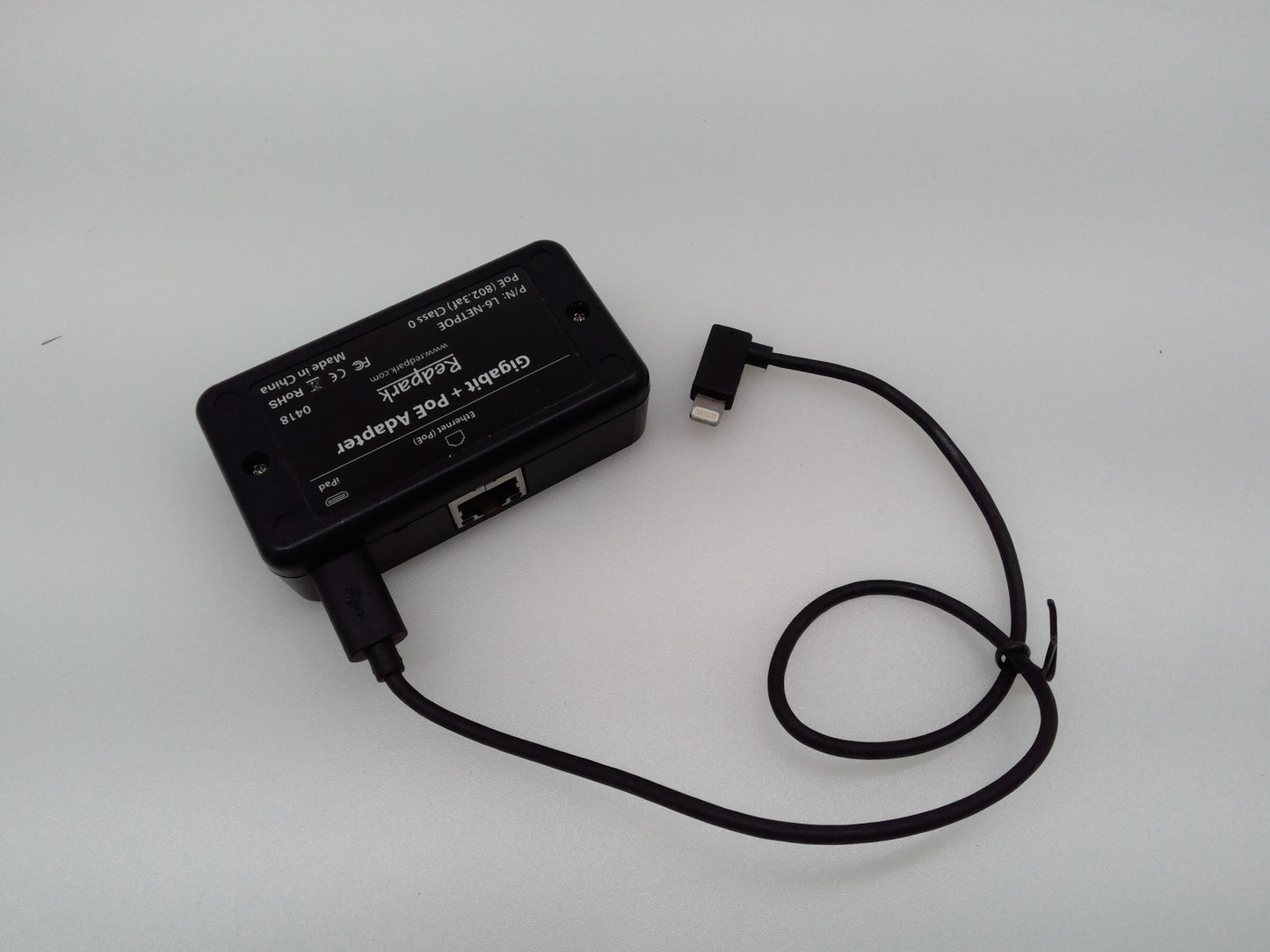 Redpark L6-NETPOE Gigabit+ PoE Adapter - Power Over Ethernet CAT5 for Apple iPad
