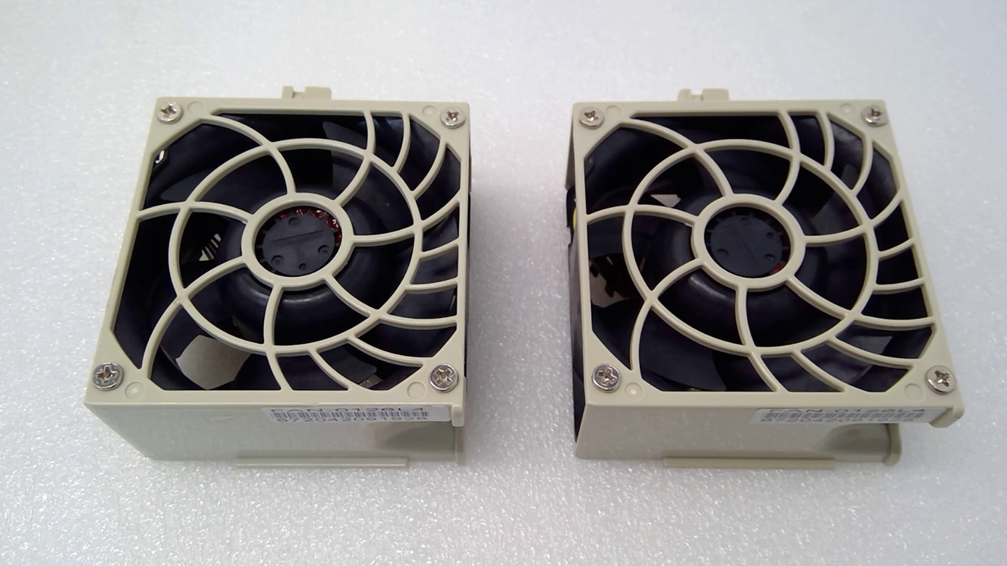 Lot of 2 Supermicro FAN-0126L4 80mm Server Cooling Fan Nidec V80E12BHA5-57 12V
