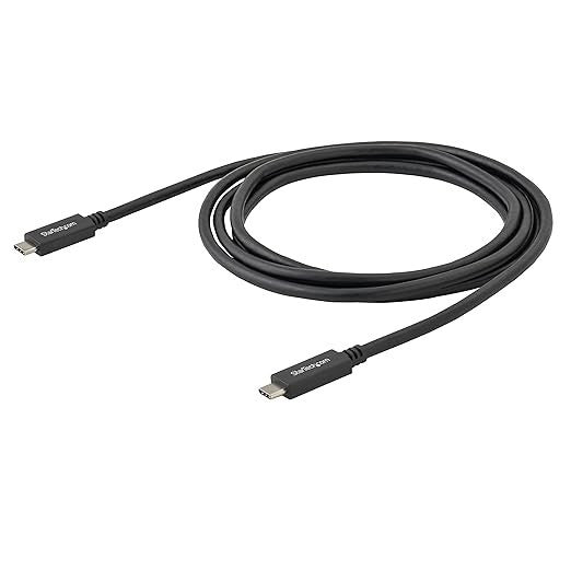 StarTech USB315CC2M 6.6ft (2m) USB-C Cable, USB 5Gbps, 60W (3A) Power Delivery