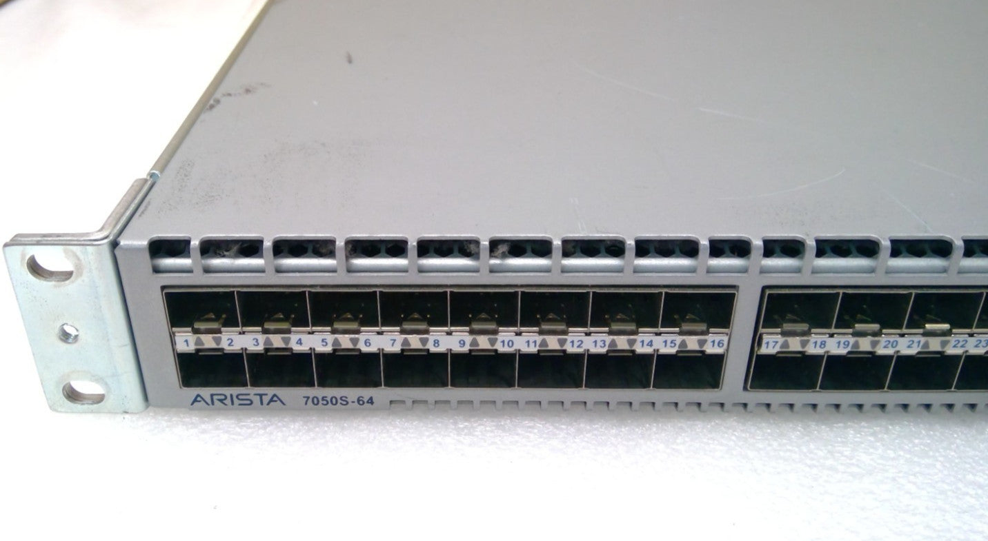 Arista DCS-7050S-64-F 48-Port 10G SFP+ 4x QSFP+ Ethernet Switch