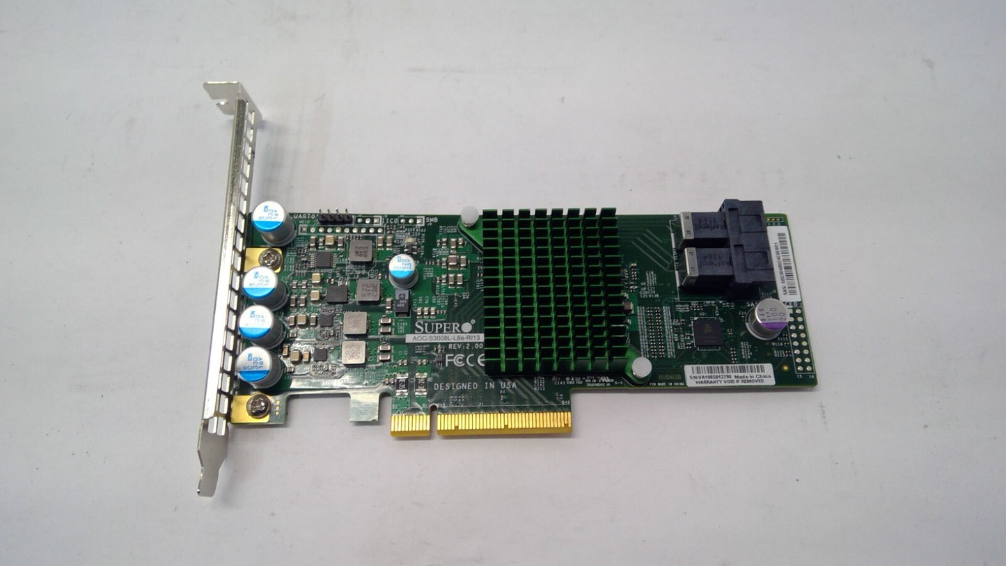 Supermicro AOC-S3008L-L8e-RI13 12Gb/s 8-Ports SAS Host Bus Adapter High Profile