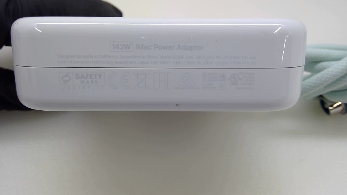 Genuine Apple A2290 143W iMac Power Adapter 24" M1 Ethernet Port No AC Cord