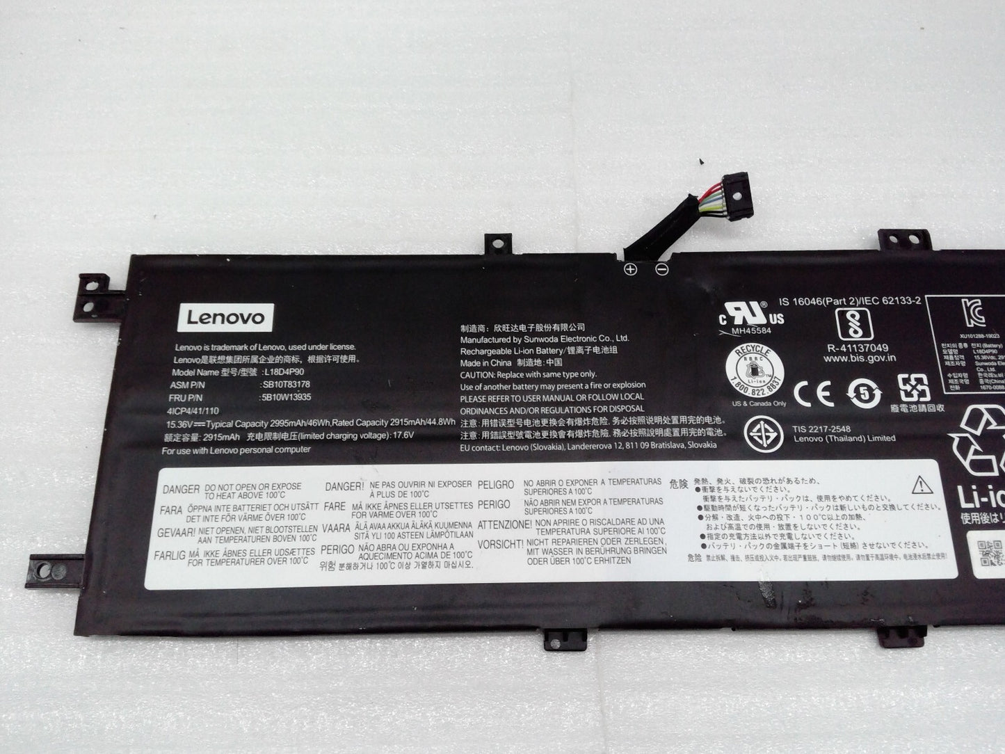 Genuine  L18C4P90 L18D4P90 for Lenovo ThinkPad L13 Yoga SB10T83120 SB10T83121