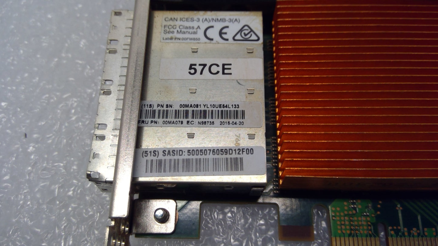 IBM 0MA079 Cache Quad-Port 6Gb x8 PCIe3 12GB RAID SAS Adapter 00MA081