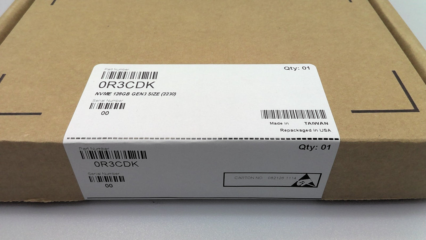 NEW Dell 0R3CDK  Lite-On CL1-3D128-Q11 128GB Solid State Drive NVME Gen3 2230