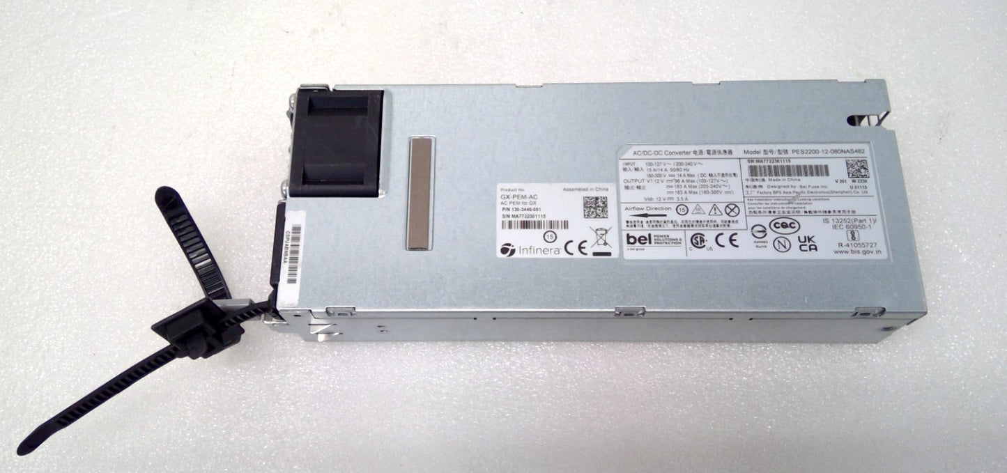 BEL POWER SOULUTIONS AC-DC CONVERTER 12V 2200W PES2200-12-080NAS482 POWER SUPPLY