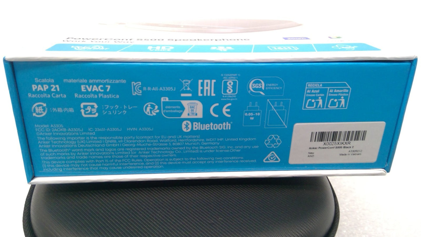 Open Box ANKER A3305 POWERCONF S500 SPEAKERPHONE USB-C CONFERENCE SPEAKER