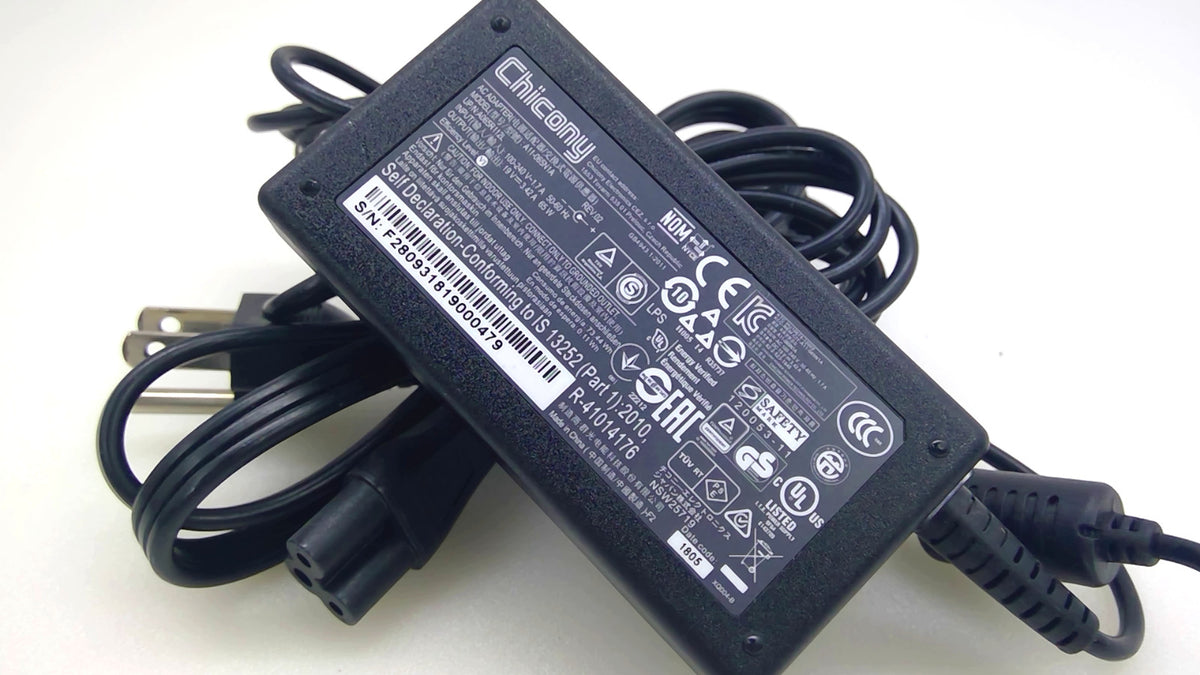 Chicony A11-065N1A 65W 19V 3.42A AC Adapter 4.8x1.7mm w/ Power Cord