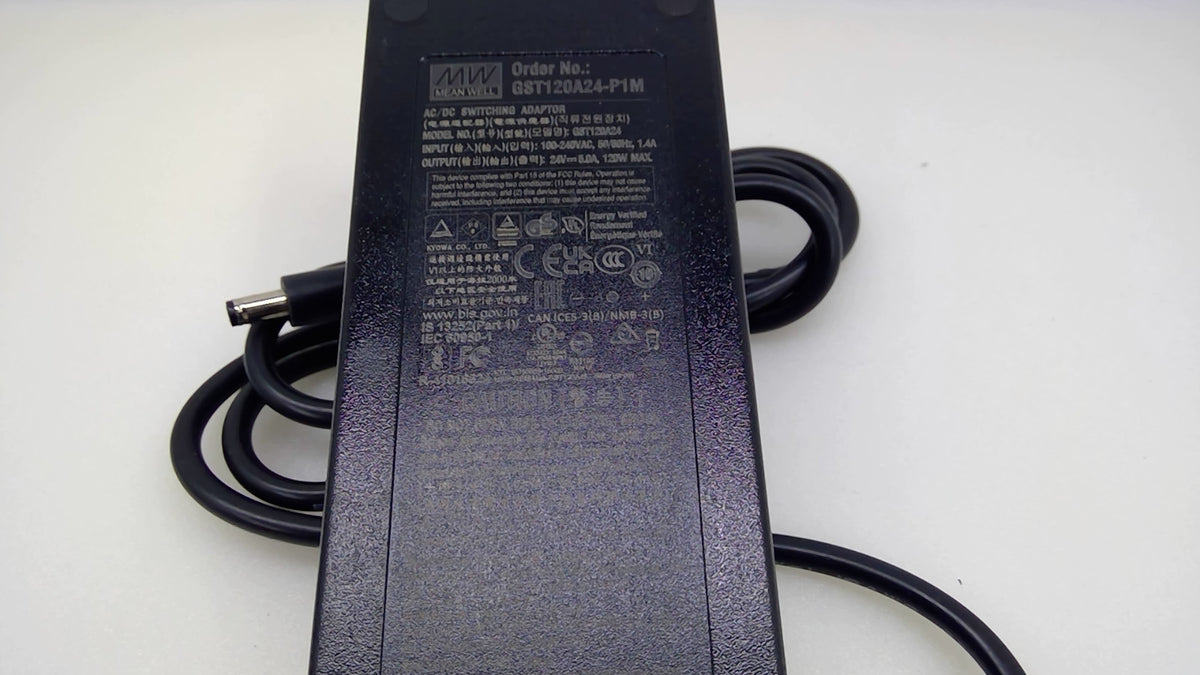 Genuine MEAN WELL GST120A24-P1M 120W 24V 5A AC/DC Adapter Power Supply