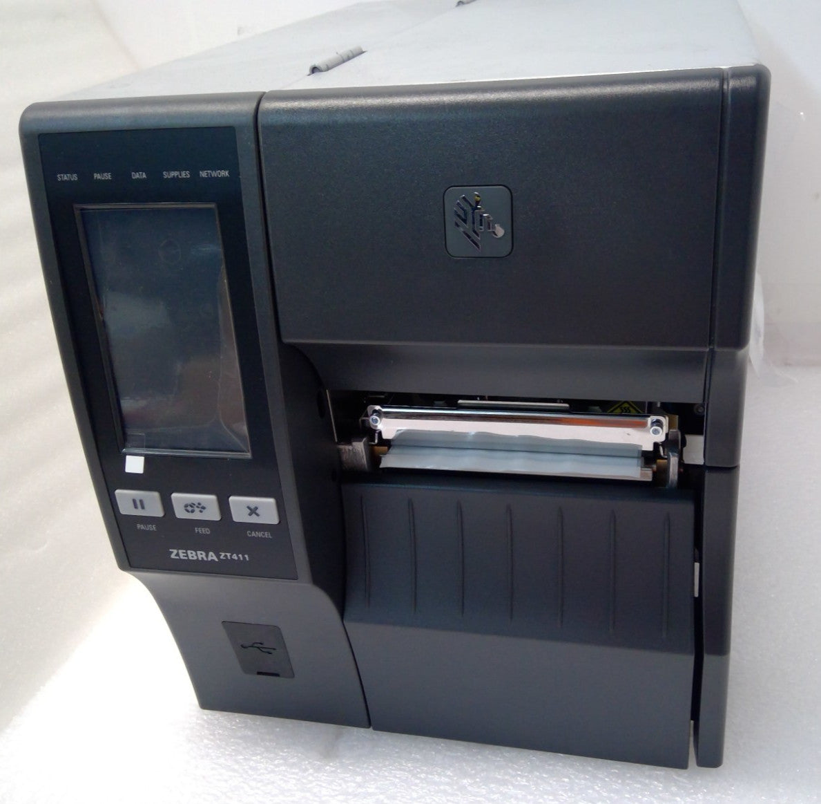 Unused Zebra ZT411 Thermal Transfer & Direct Label Printer ZT41142-T010000Z
