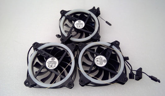 Lot of 3 CyberPower PC Case Cooling Fan 120mm DF1202512SEMN  12VDC 0.2A
