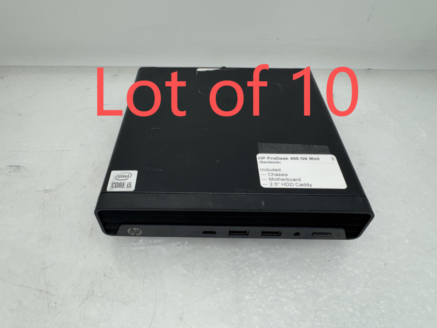 Lot of 10 HP ProDesk 400 G6 mini Desktop Chassis Motherboard *Barebone*