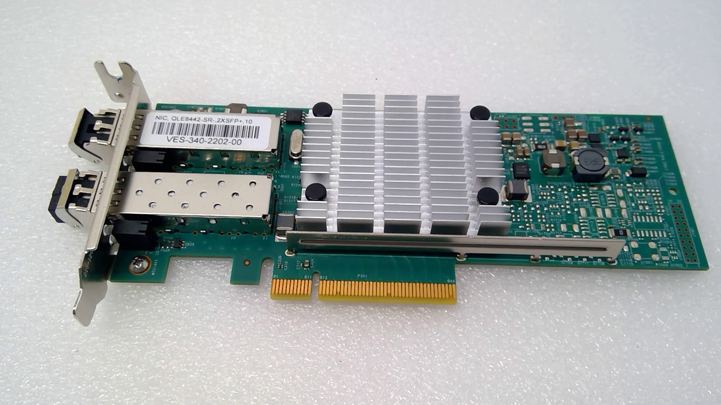 QLogic QLE8442-SR Dual Port 10GbE SFP+ CNA w/2x SFP+ Low Profile