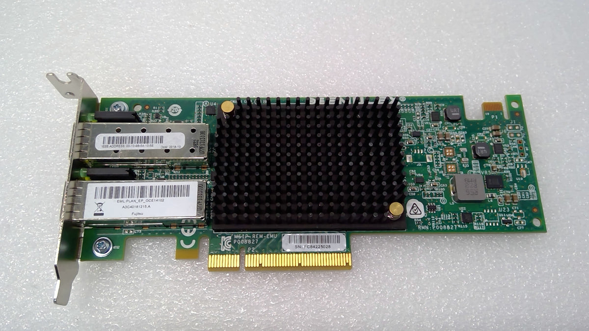 Fujitsu EMULEX  P008827-21F 2-PORT 10G SFP+ PCIe CONV NW ADAPTER card P008827