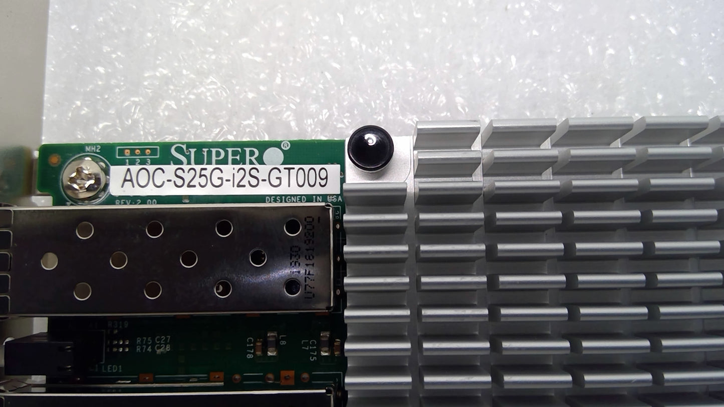 Supermicro AOC-S25G-i2S-GT009 25GbE Dual-Port SFP28 PCIe Net Card XXV710 *READ*