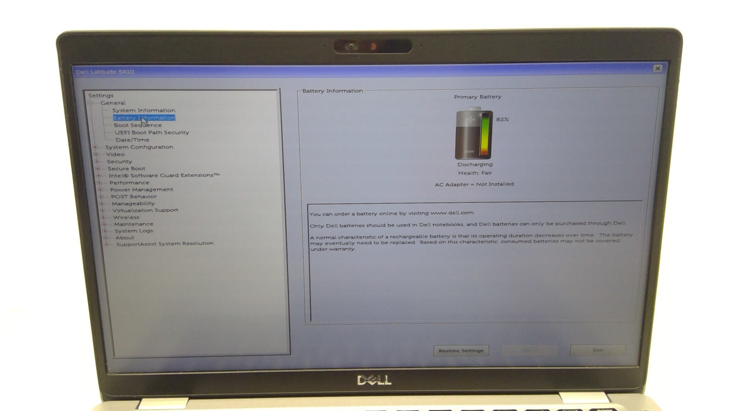 *Read* Dell Latitude 5410 14"LT i5-10310U@1.7GHz 16GB RAM 256GB SSD Win11 B12/15