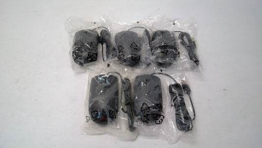 Lot of 5 Dell 65K5F Optical USB Wired Black Mouse - New