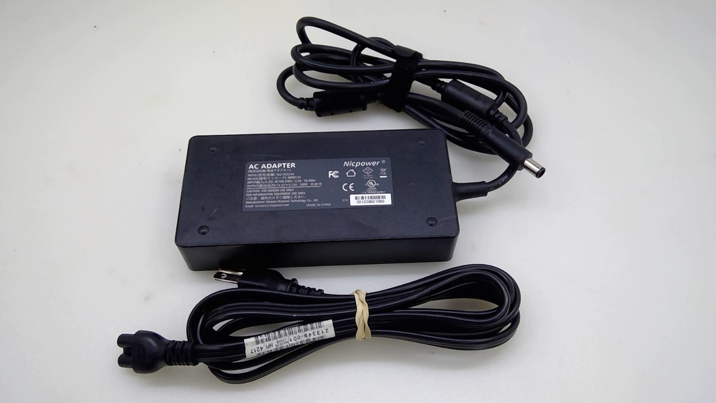 Nicpower PAZ195923H NP00133 180W 19.5V 9.23A AC/DC Laptop Power Adapter