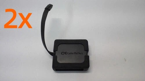 Lot of 2 Cable Matters USB-C Multiport Travel Dock w/ Dual 4K DisplayPort & PD