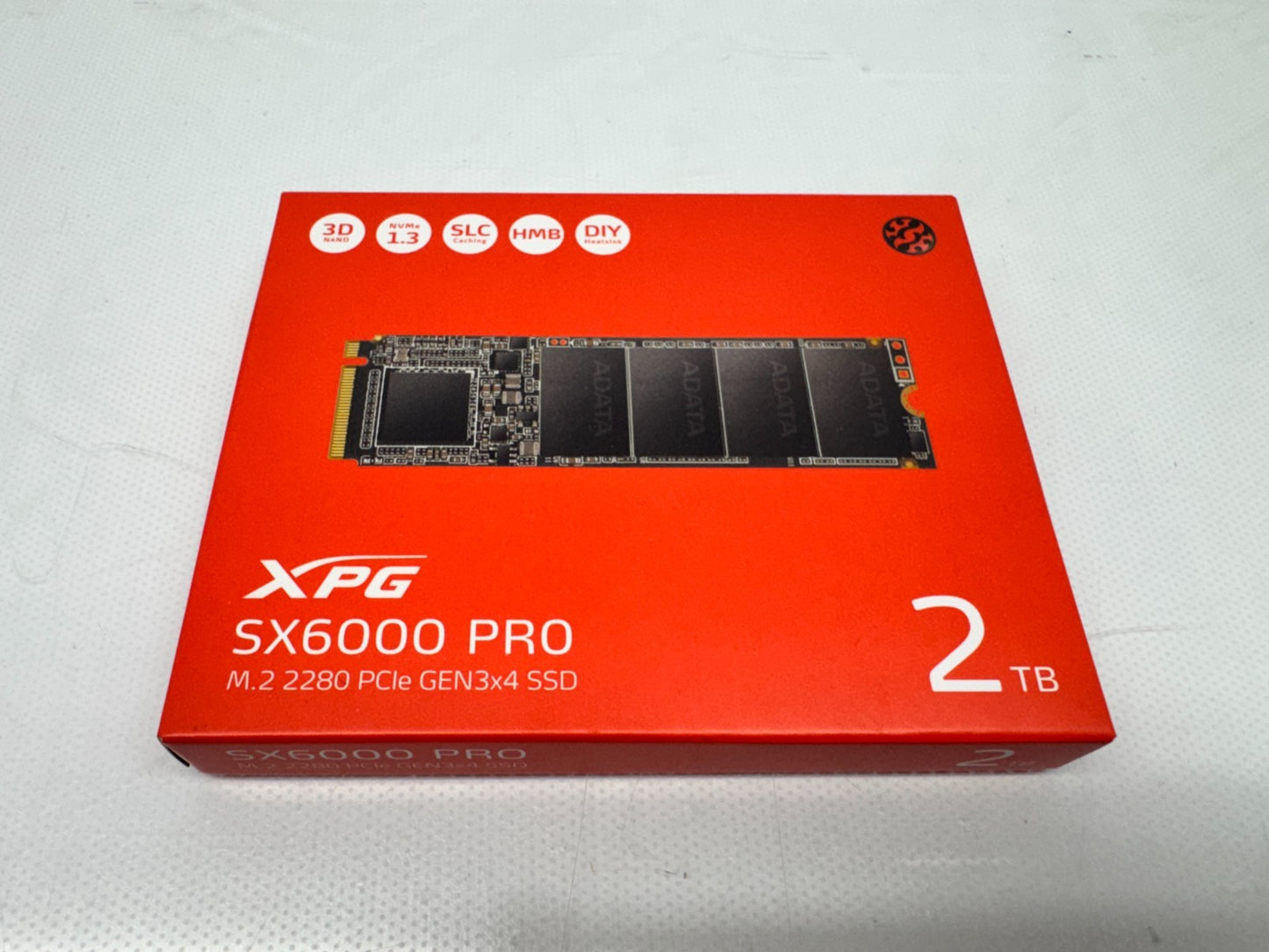 ADATA XPG SX6000 M.2 2 TB SSD PCLE SOLID STATE DRIVE ASX6000NP-2TT-C RED