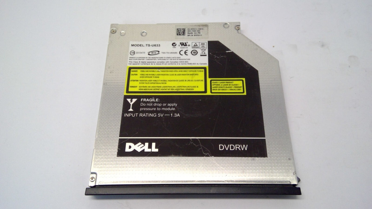Dell DVDRW DVD Drive + Bezel  UJ8A2 TS-U633 030YP311  0V42F8 UJ8A2