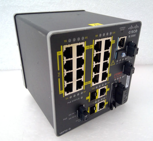 Cisco IE-2000-16PTC-G-E Managed Industrial Switch PoE 16-Port