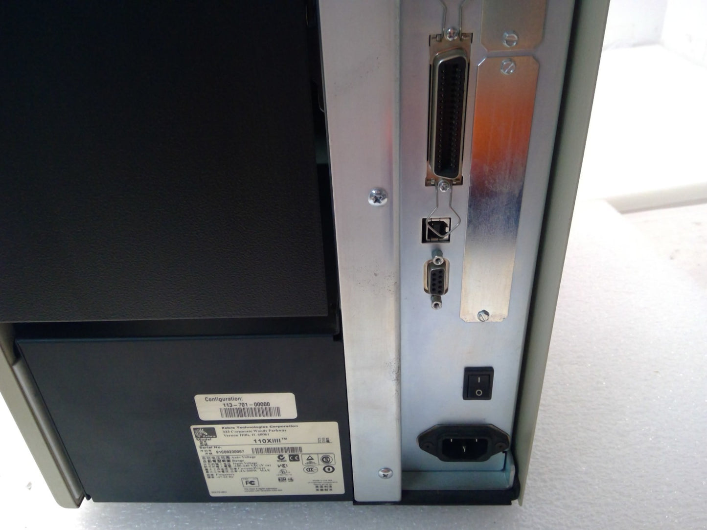 Zebra R110Xi 110XiIII Thermal Label Printer *READ*