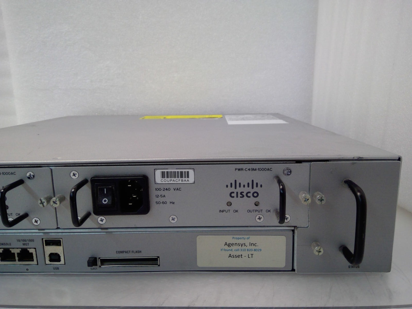 Cisco WS-C4900M V12 W/ 2xPWR-C49M-1000AC 12XCVR-X2-SFP10G Ethernet Switch