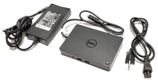 Dell Dock WD15 USB-C Type-C K17A 05FDDV with 130W Ac Adapter