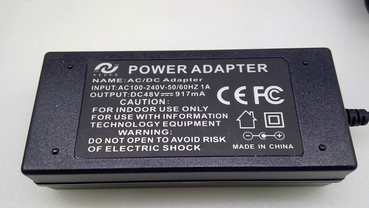 NEUPO 48V 917mA AC Adapter for Cisco 8811 8841 8851 8861 IP Phone 7.5x5.0mm