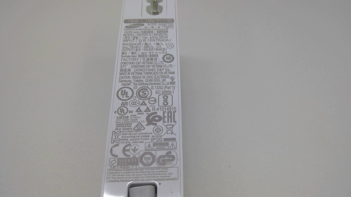Samsung 78W 19V AC Adapter A7819_KDYW BN44-00888B Monitor Charger