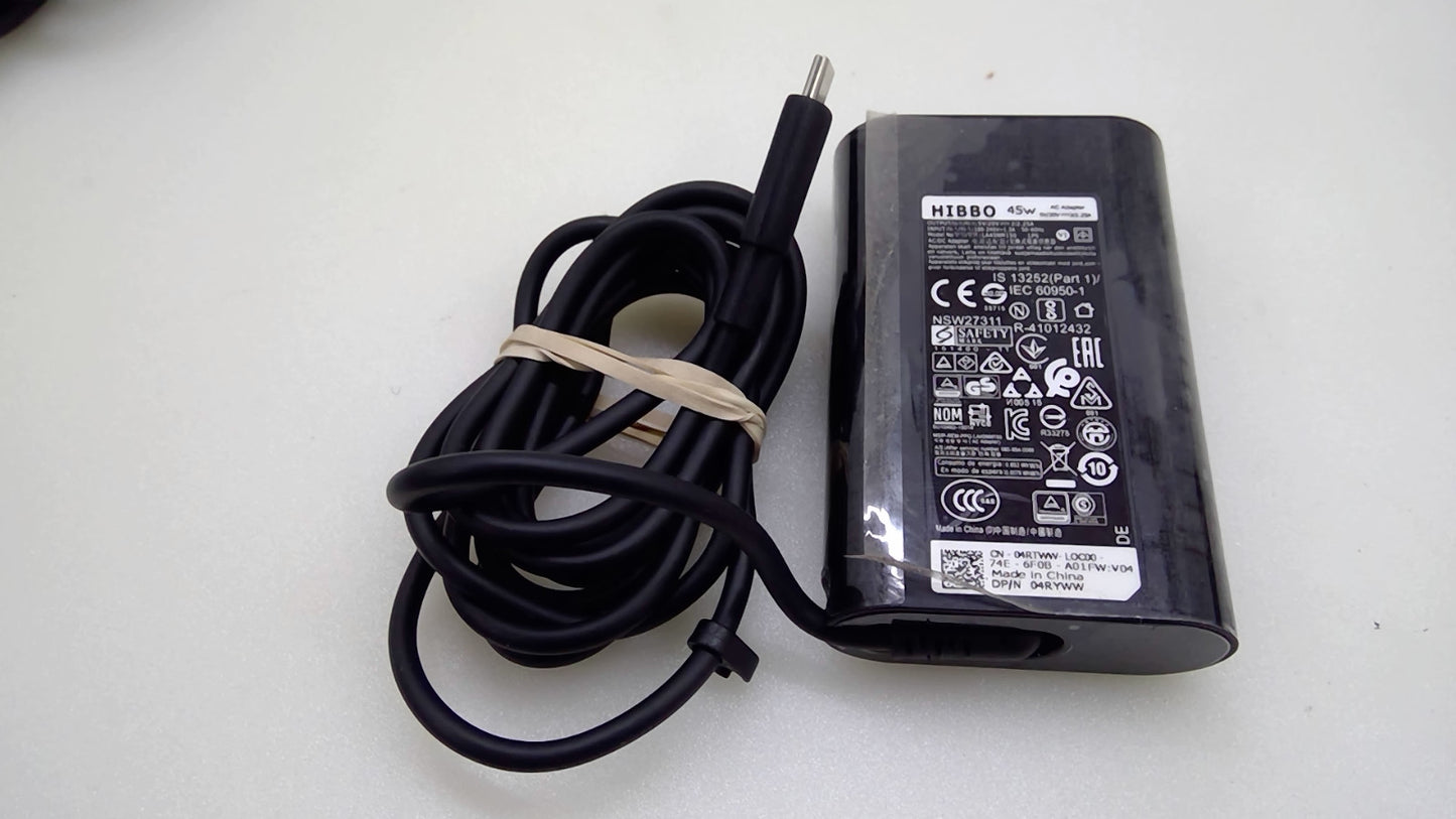 HIBBO 45W USB-C Type-C AC Adapter Charger for Dell LA45NM150 04RYYW