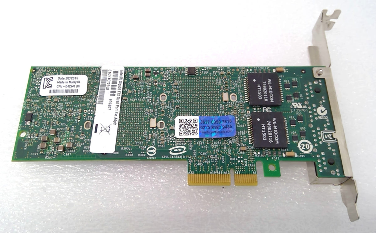 Intel E1G44ET2BLK Gigabit ET2 Quad Port Server Adapter PCI-e Network Card 4-Port