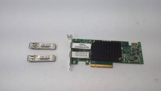 Emulex LPE16002 Dual Port 16GB SFP+ FC HBA Fibre Channel Adapter P005947 w/2 SFP