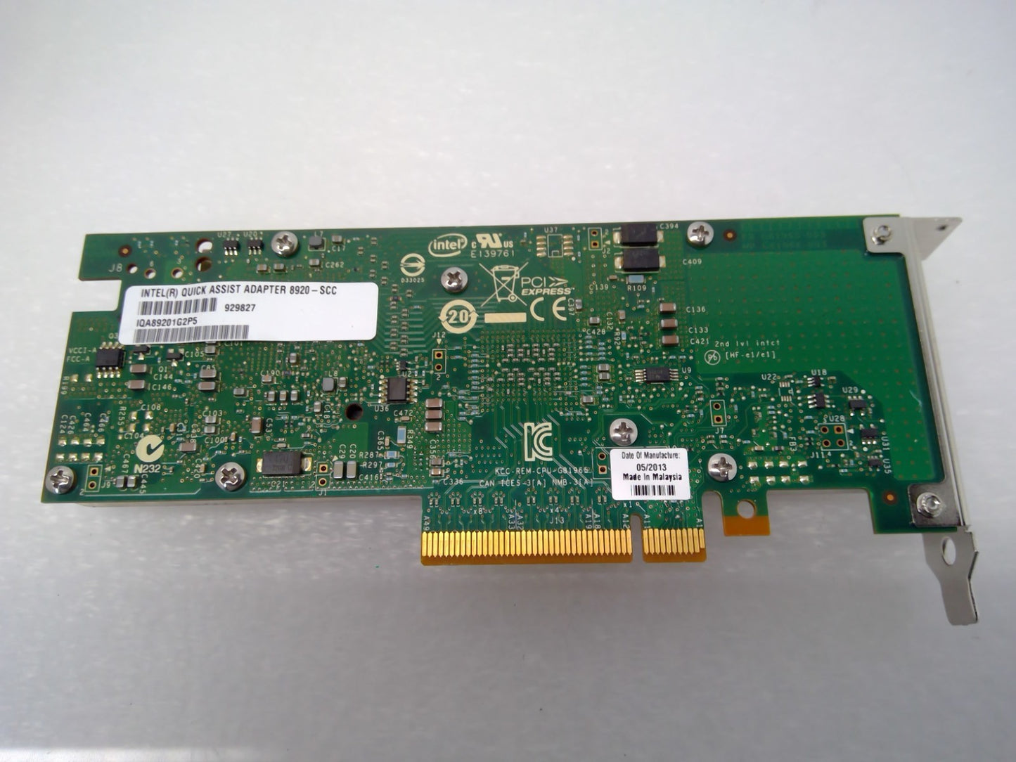 Intel IQA89201G2P5 QUICK ASSIST ADAPTER 8920 G81960-005 8920-SCC PCIe 20Gbps