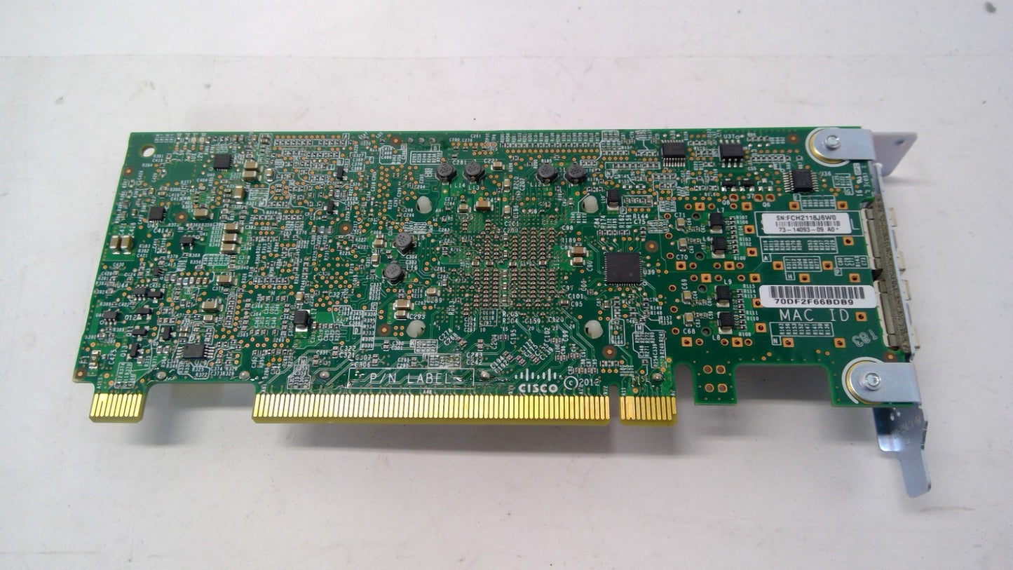 Cisco UCSC-PCIE-CSC-02 Dual Port 10GB Fiber Network Card LOW Bracket