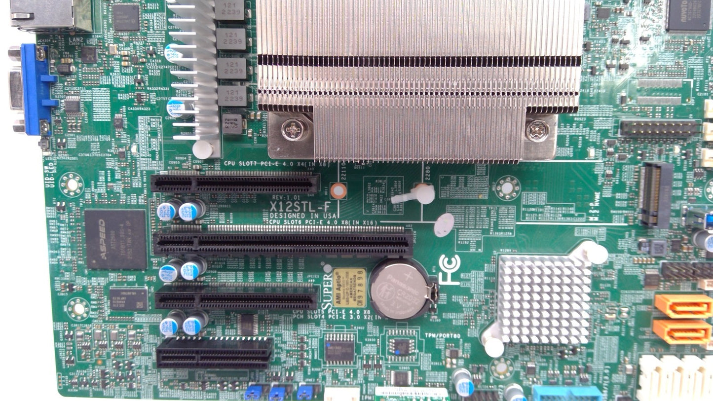 SUPERMICRO X12STL-F CPU E-2334@3.4GHz Motherboard  micro ATX -LGA1200 Socket