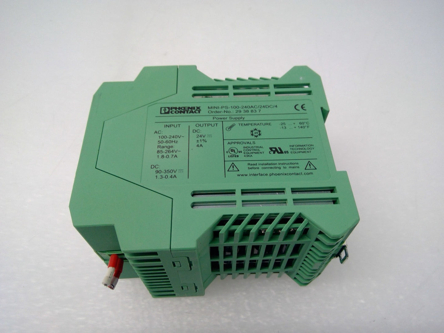 Phoenix Contact MINI-PS-100-240AC/24DC/4 Mini Power Supply 2938837