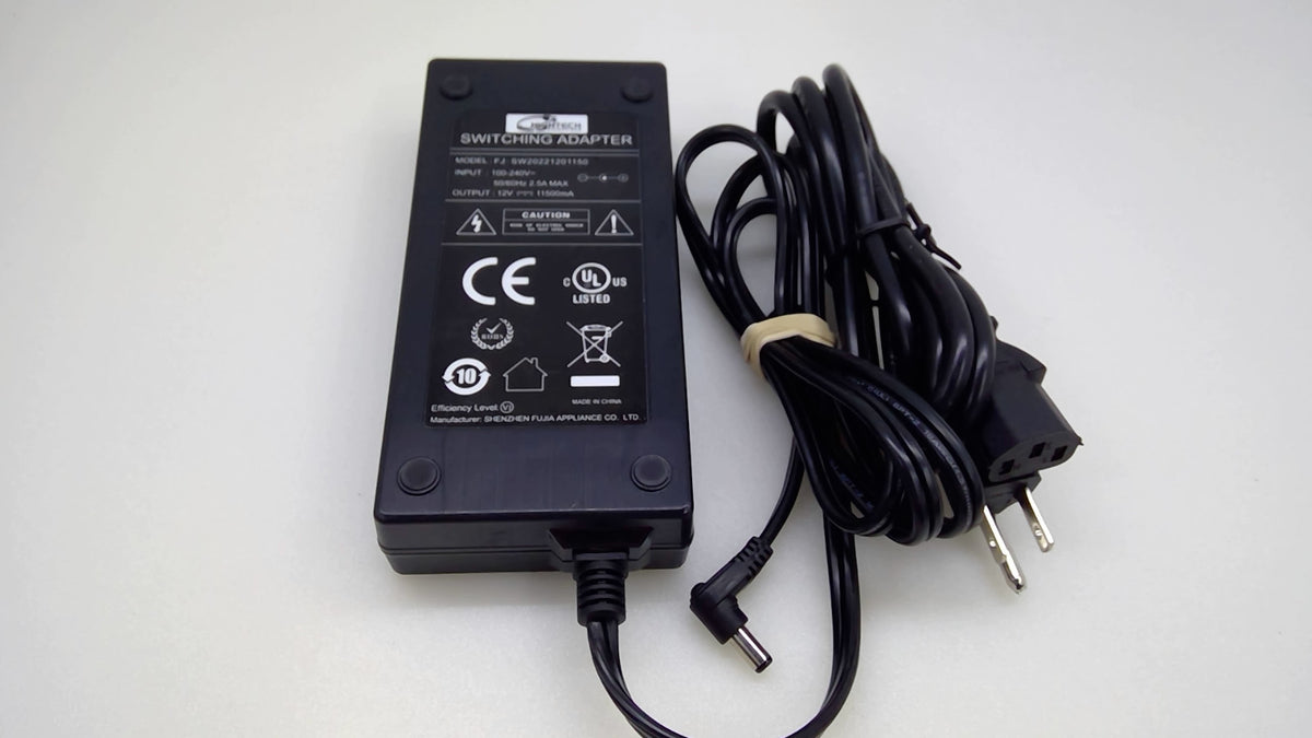 HighTech Connection FJ-SW20221201150 12V 11.5A 138W Switching AC/DC Adapter