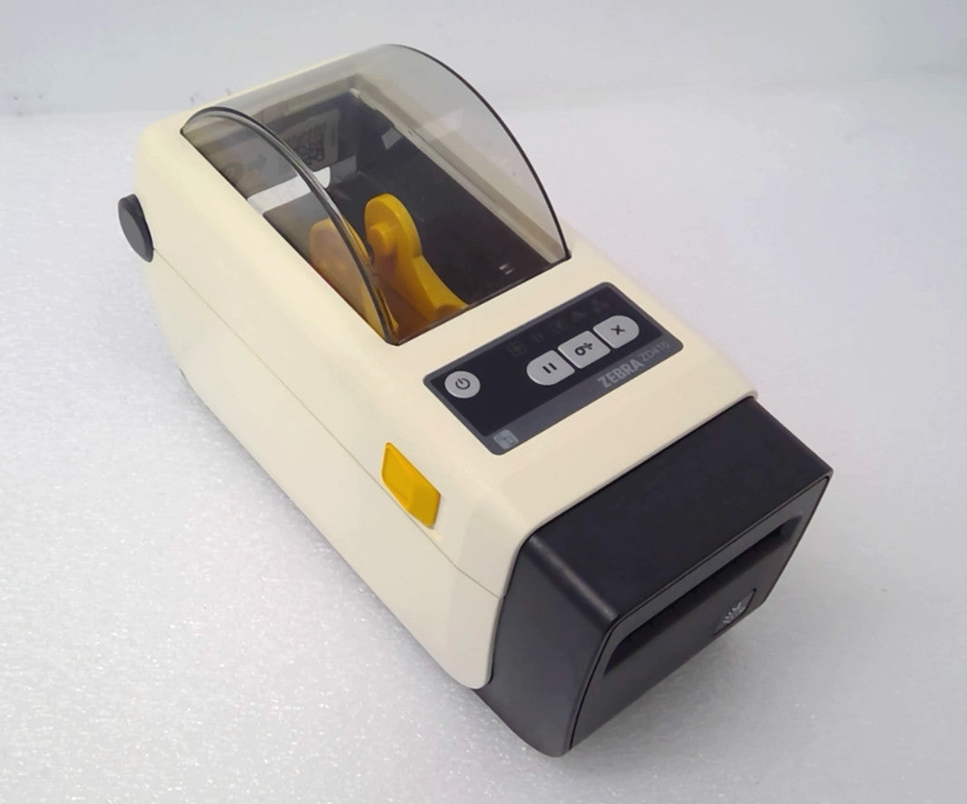 Zebra ZD410 Thermal 2"Label Printer USB Ethernet Bluetooth w/cutter -case yellow