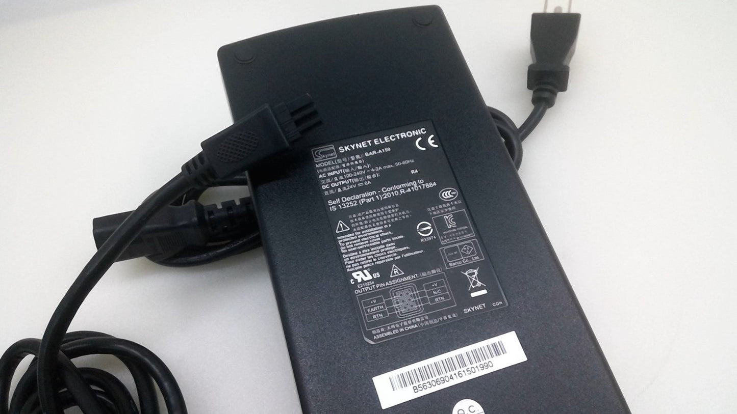 OEM Skynet Electronics BAR-A159 Power Supply Switching Adapter 24V 6A 6-Pin