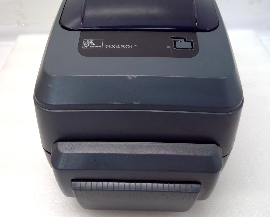 Zebra GX430t Thermal Label Printer with Auto Cutter GX43-102412-000 *READ*